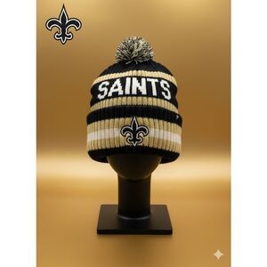 New Orleans Saints ‘47 Brand NFL Pompon Beanie Cap Hat OS